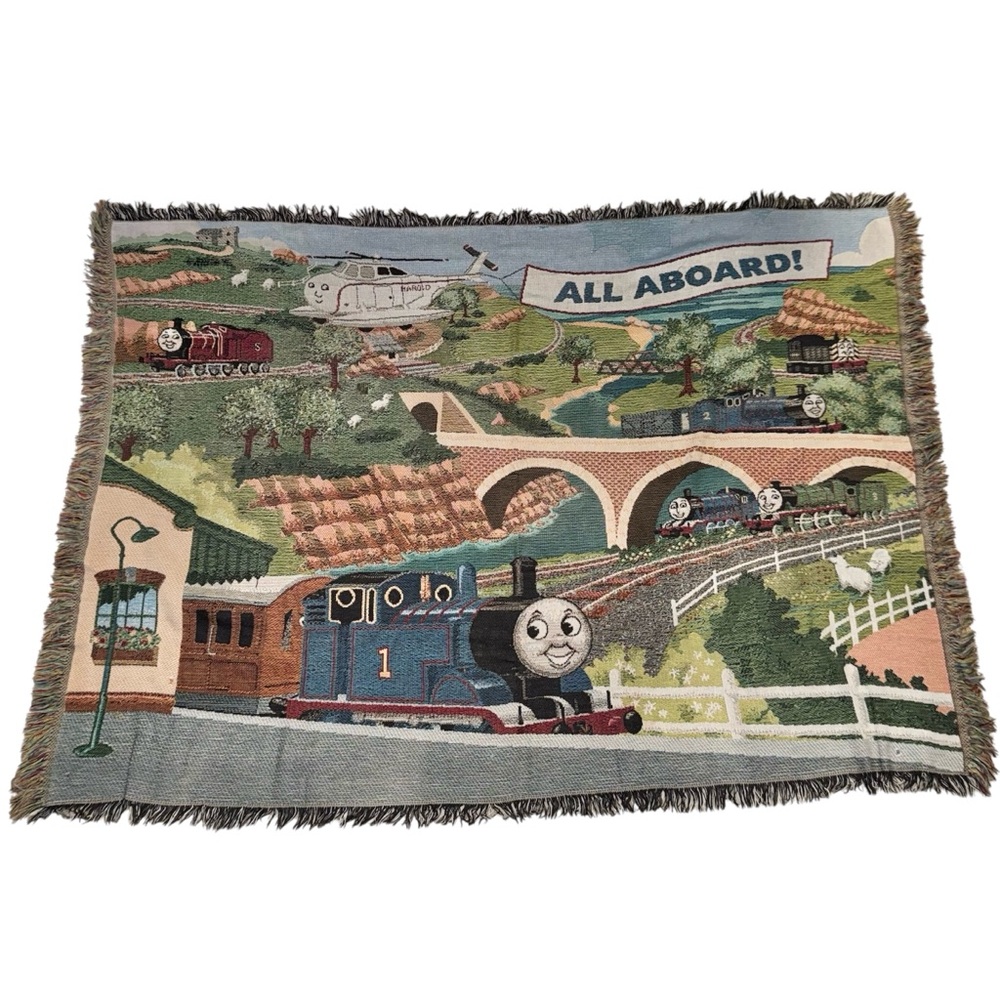 Thomas the train tapestry blanket